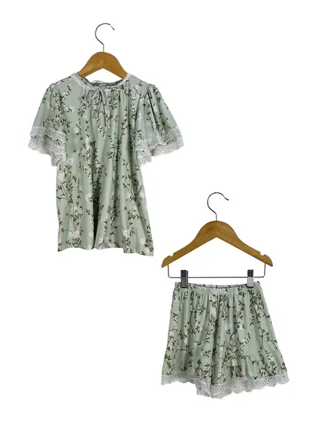 Pijama LaRouge-Belle Floral Verde
