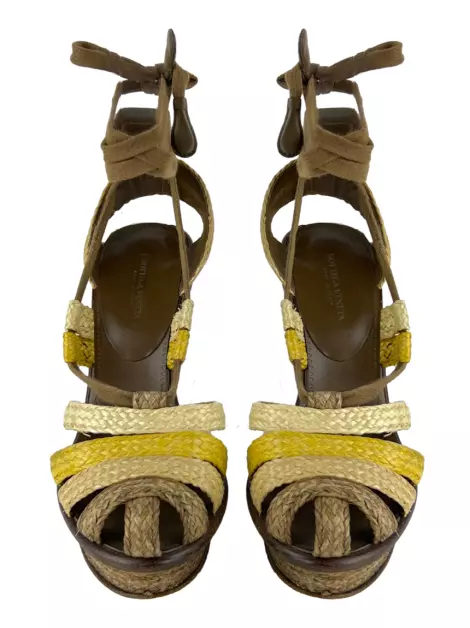 Plataforma Bottega Veneta Rafia Tricolor