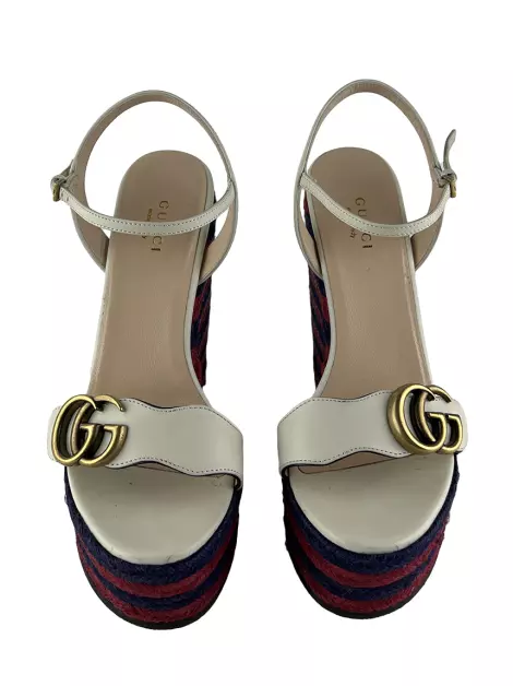 Plataforma Gucci Tiras Brancas