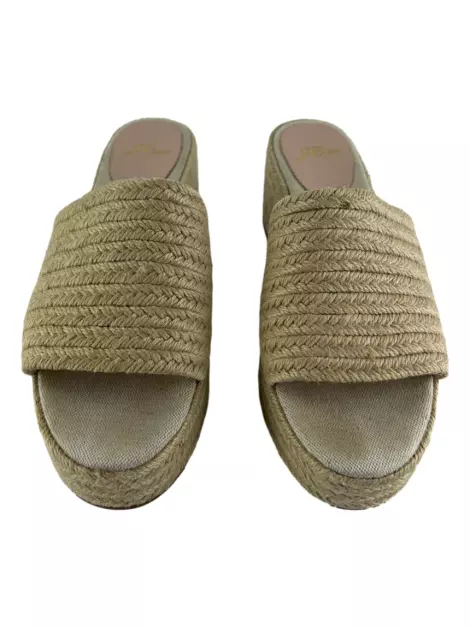 Plataforma J.Crew Rafia Bege