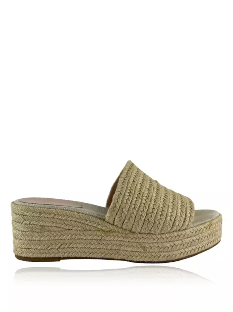 Plataforma J.Crew Rafia Bege