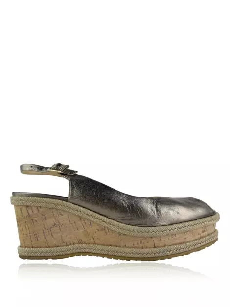 Plataforma Jimmy Choo Praise Metálico
