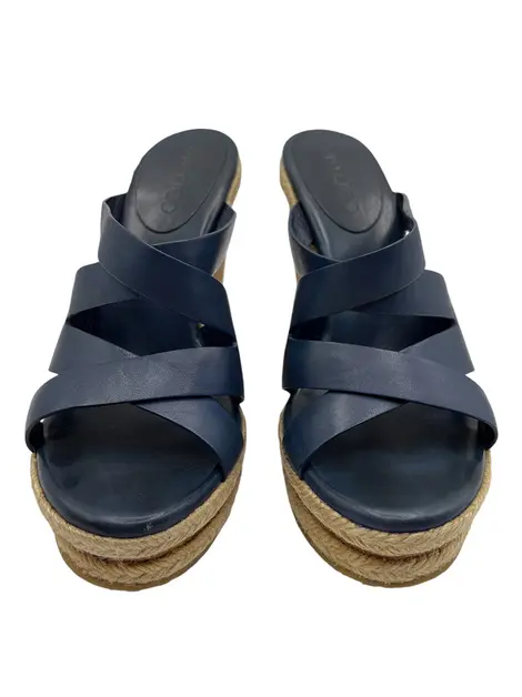 Plataforma Jimmy Choo Tiras Azul