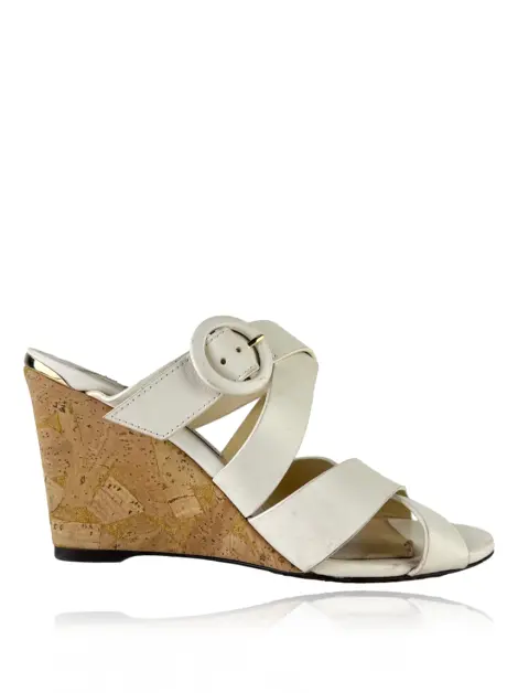 Plataforma Jimmy Choo Tiras Off White