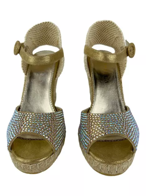 Plataforma Le Silla Espadrille Dourado