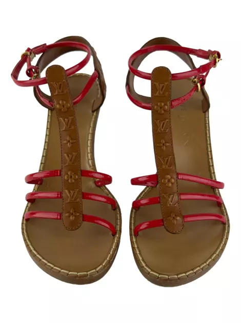 Plataforma Louis Vuitton Ankle Strap Bicolor