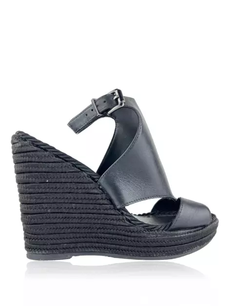 Plataforma Schutz Espadrille Preta