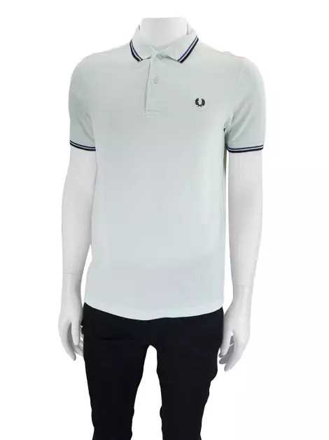 Polo Fred Perry Tecido Azul