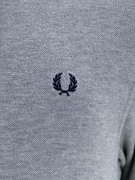 Polo Fred Perry Tecido Cinza