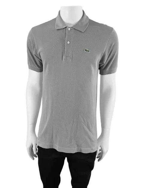 Polo Lacoste Tecido Cinza