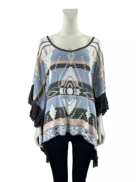 Poncho SouQ Tricot Estampado