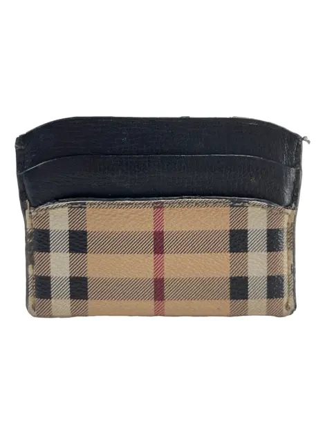 Porta Cartões Burberry Couro Check