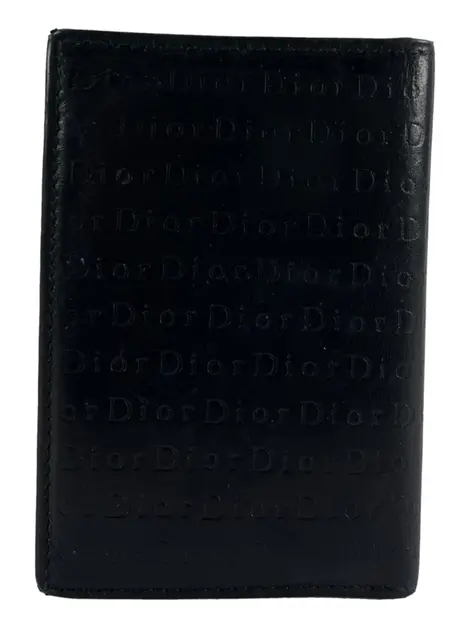 Porta Cartões Christian Dior Logo Preta Vintage