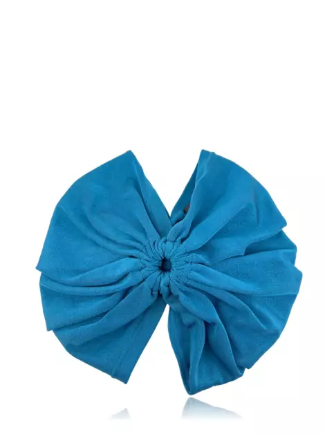 Prendedor de Cabelo Adriana Degreas Turbante Liso Azul