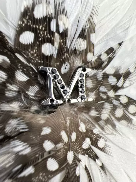 Presilha Maison Michel Paris Feather Bicolor