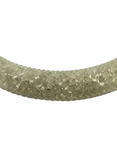 Pulseira Swarovski Cristais Cinza