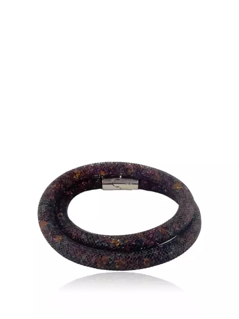 Pulseira Swarovski Stardust Dupla Colorida