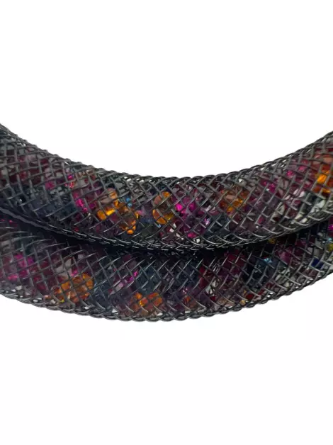 Pulseira Swarovski Stardust Dupla Colorida