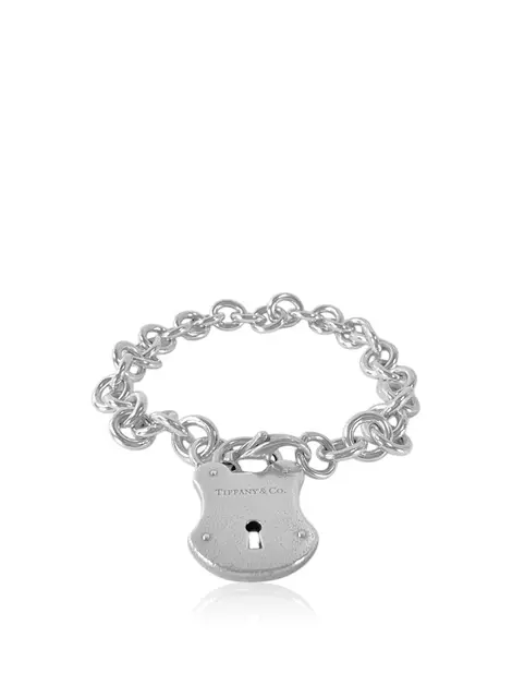Pulseira Tiffany & Co Emblem Lock Prata