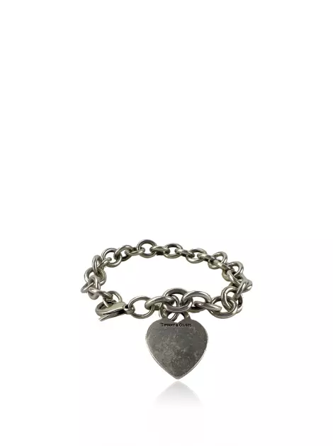 Pulseira Tiffany & Co Heart Tag Charm Prata