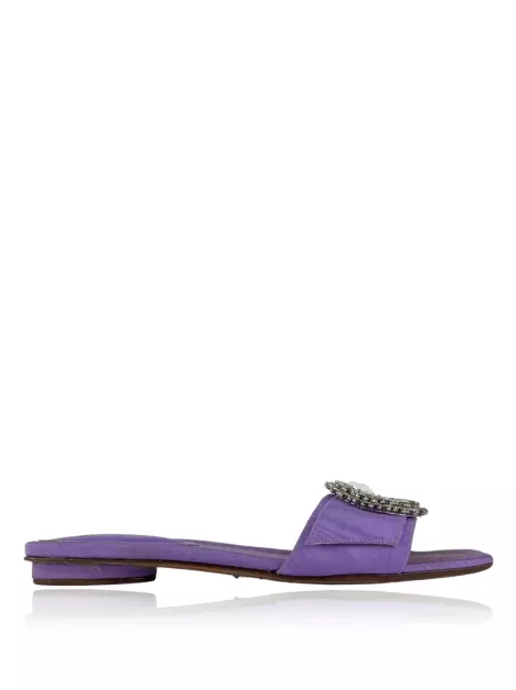 Rasteira Alexandre Birman Aplicação Lilas