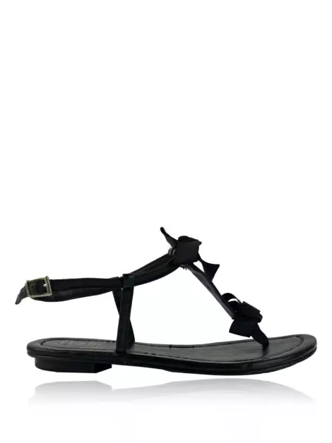 Rasteira Ferri Couro Preto