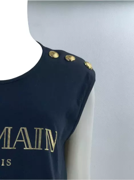 Regata Balmain Logo Preta