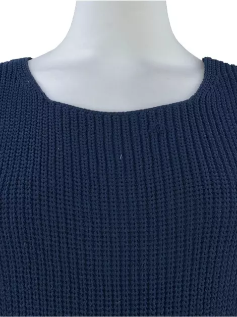 Regata Cris Barros Tricot Azul