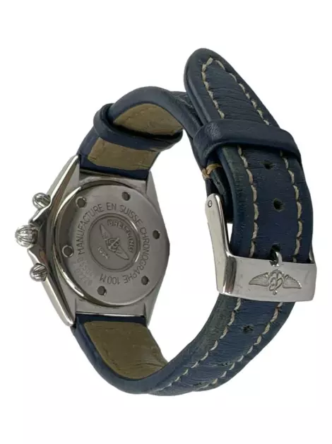Relógio Breitling Sextant Couro Azul