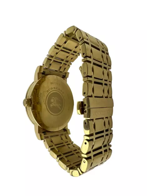 Relógio Burberry Quartzo Heritage Dourado