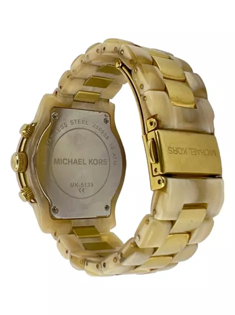 Relógio Michael Kors MK5139 Acetato Dourado
