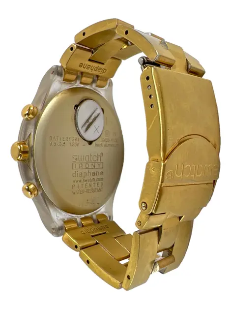 Relógio Swatch Irony Diaphane Dourado