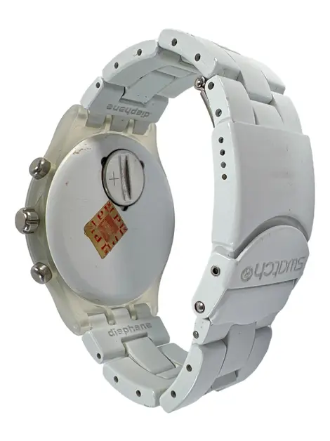 Relógio Swatch Irony Diaphane Skull Branco