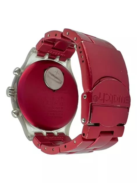 Relógio Swatch Irony Diaphane Vermelho