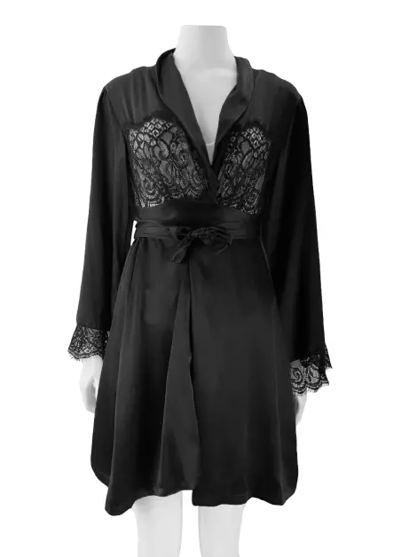 Robe LaRouge-Belle Cetim Preto