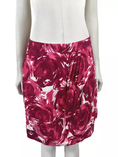 Saia Alcaçuz Estampado Rosa