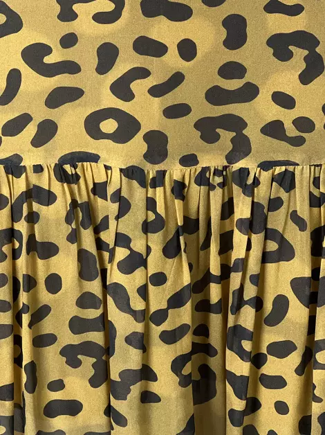 Saia Animale Midi Estampada