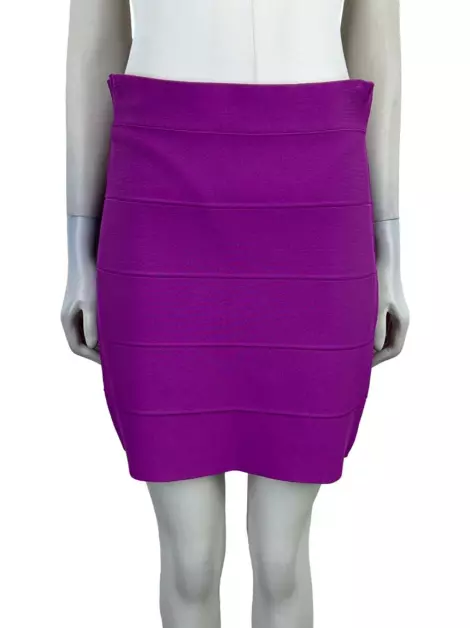 Saia BCBG Max Azria Tecido Roxo