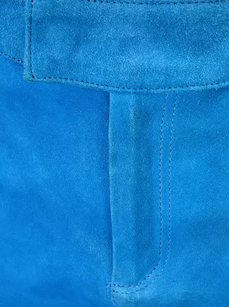 Saia Clé Couro Azul
