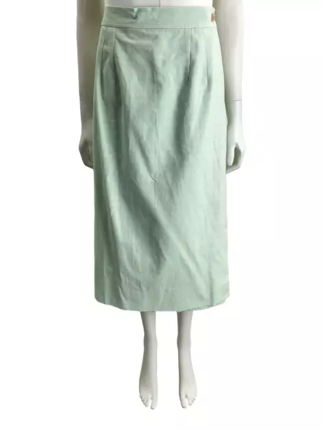 Saia Clemence Tecido Verde