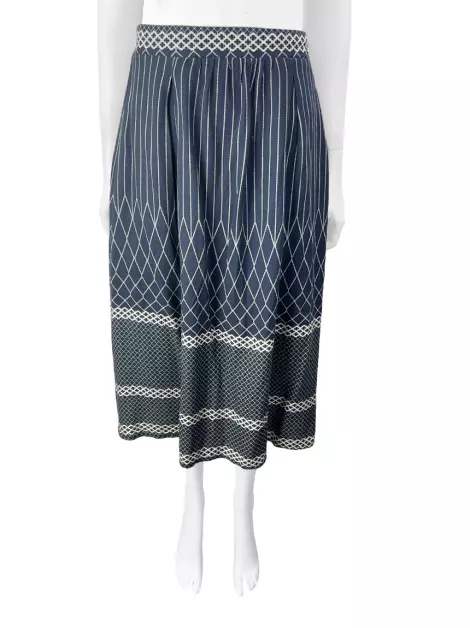 Saia Cris Barros Midi Estampada