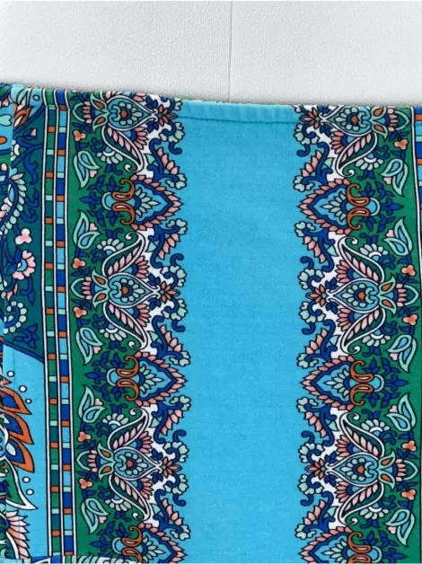 Saia Daslu Lona Estampada
