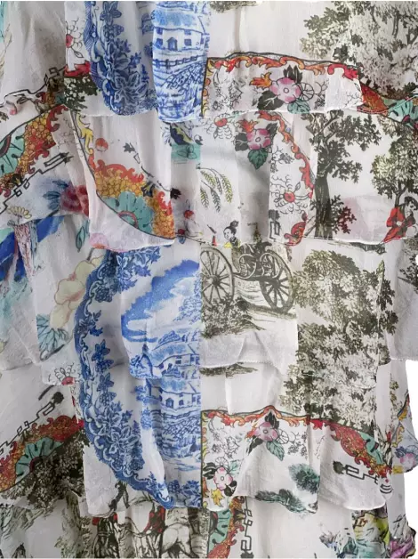 Saia Daslu Midi Estampado