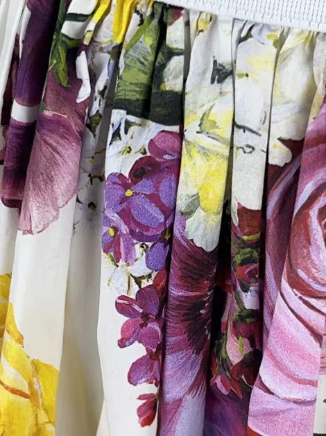 Saia Dolce & Gabbana Evasê Floral
