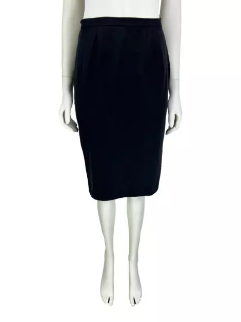Saia Emanuel Ungaro Midi Preta