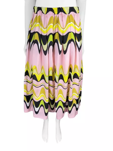 Saia Emilio Pucci Tecido Estampado