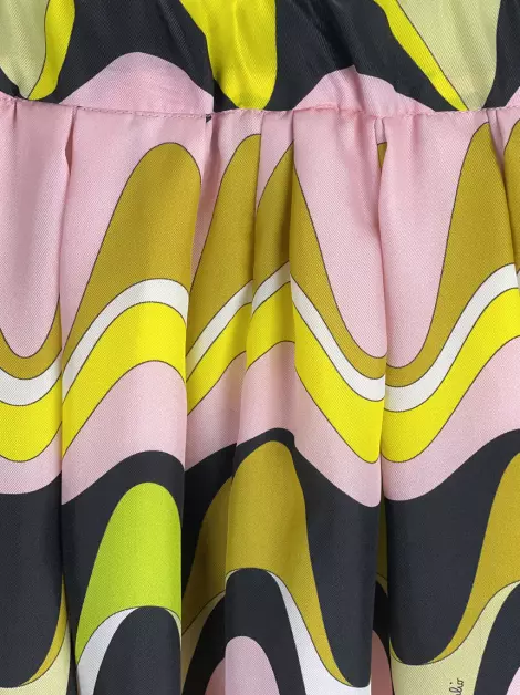 Saia Emilio Pucci Tecido Estampado
