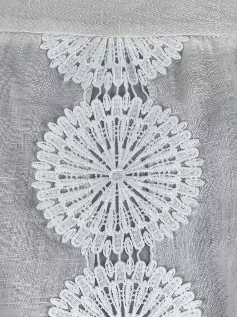 Saia Essenciale Bordada Off White
