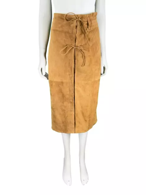 Saia Etoiles Suede Marrom