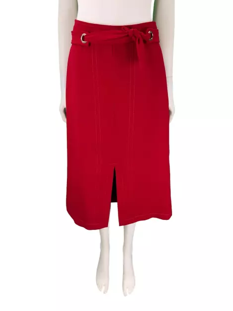 Saia Framed Midi Vermelho